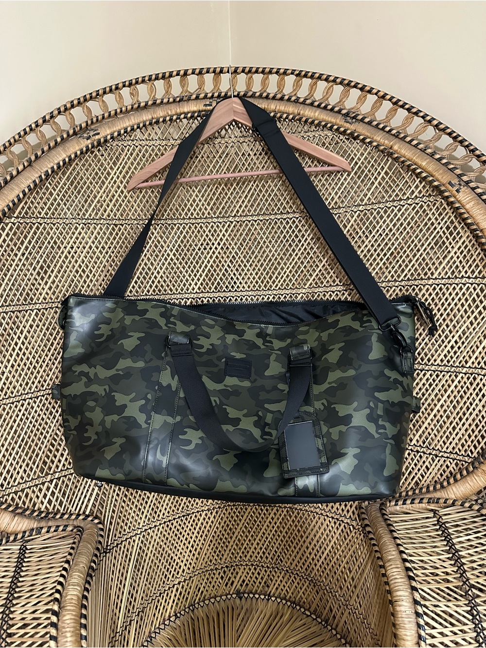 Duchamp Olive Green Camo Duffel Bag